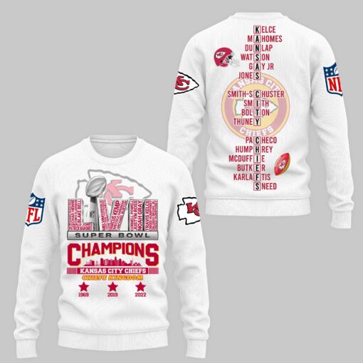 nfl kansas city chiefs super bowl lvii champions mens and womens sweatshirt 35003121