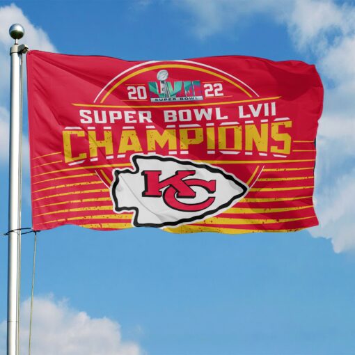 nfl kansas city chiefs super bowl lvii champions two sides flag58315018 jw9gz