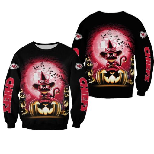 nfl kansas city chiefs witch cat halloween edition sweatshirt new04881086141230 g1ofk