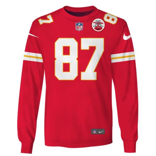 nfl travis kelce kansas city chiefs american football conference champions sweatshirt 36356048 579kp