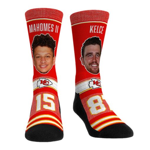 patrick mahomes travis kelce kansas city chiefs teammates black bottom socks79165379 e9y0b