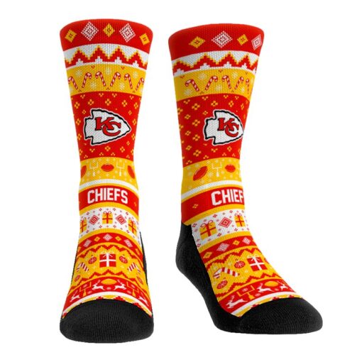 tacky sweater kansas city chiefs black bottom socks80102431 7jq4m