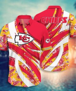 Red Hot Kansas City Chiefs Tropical Hawaiian Shirt