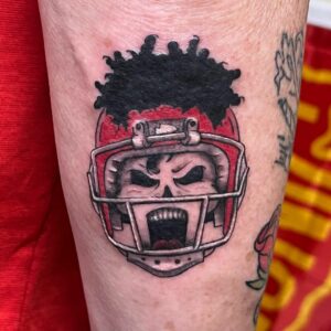 Patrick Mahomes Horror Tattoo