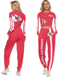 Kansas City Chiefs Crop Sweatshirt Suit