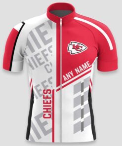 Kansas City Chiefs Raglan Men's Cycling Jersey SHORT