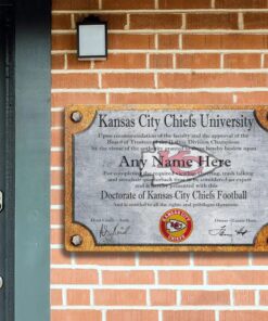 Kansas City Chiefs Rectangle Printed Metal Sign