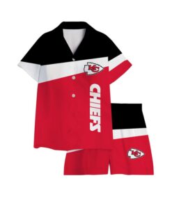 Kansas City Chiefs Short Satin Pajama Set