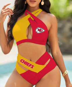 Kansas City Chiefs Women Crisscross Swimsuit