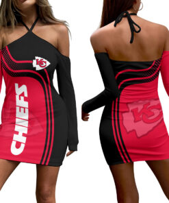 Kansas City Chiefs Women's Halter Lace-up Dress